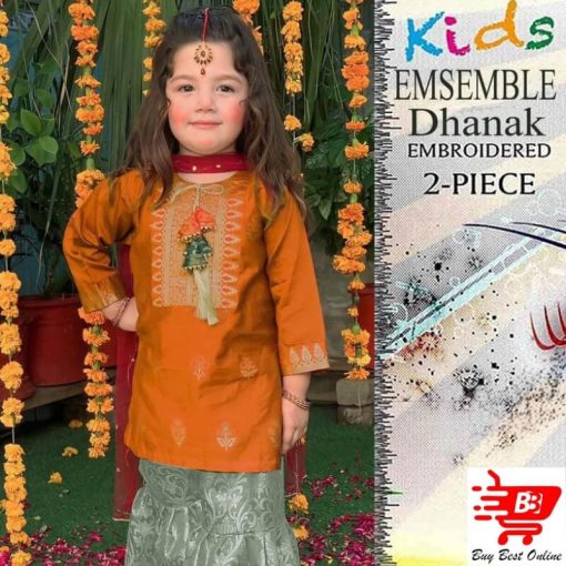 Dhanak Embroidered Suit