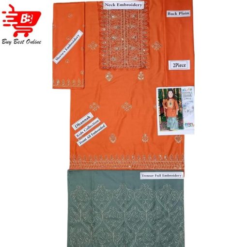 Dhanak Embroidered Suit - Image 2